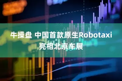 牛操盘 中国首款原生Robotaxi亮相北京车展